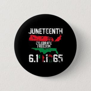 Juneteenth Black History African America Freedom 1 6 Cm Round Badge