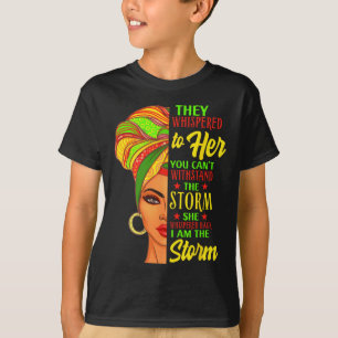 Juneteenth Black History African Woman Afro I Am T T-Shirt