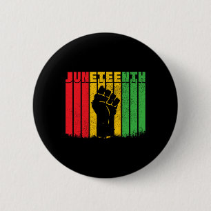 Juneteenth Black History Afro American African Fre 6 Cm Round Badge