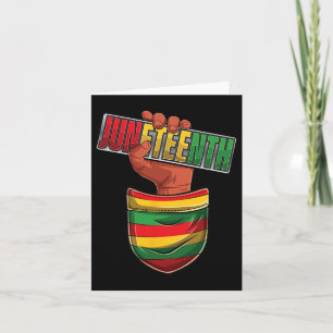 Juneteenth Black History Afro American African Fre Card
