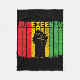 Juneteenth Black History Afro American African Fre Fleece Blanket