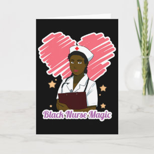 Juneteenth Black History Month Africa Black Nurse  Card
