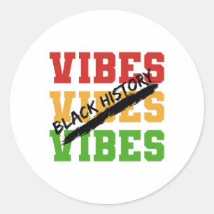 Juneteenth Black History Month Africa Black Nurse Classic Round Sticker