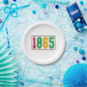 Juneteenth - Black History  Paper Plate