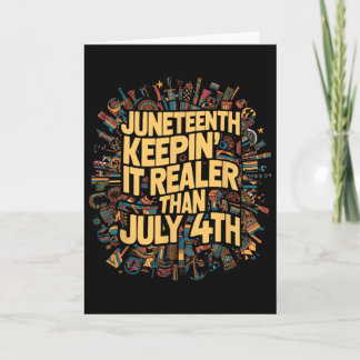 Juneteenth Black History Pride African American Ju Card