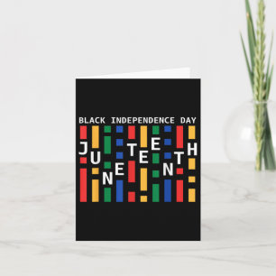 Juneteenth Black Independence Day Freedom African Card