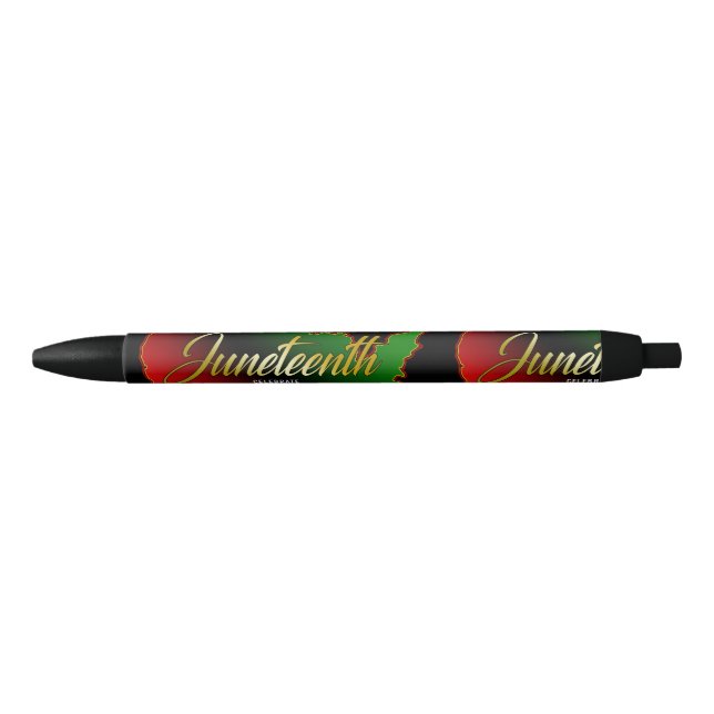 Juneteenth Black Ink Pen (Front)