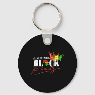 Juneteenth Black King African American Men Boys Bl Key Ring