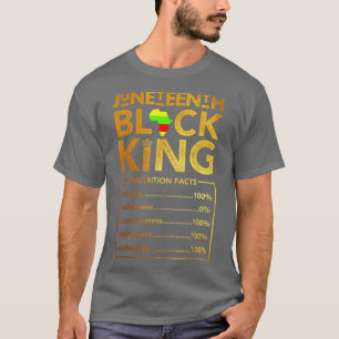 Juneteenth Black King Melanin Dad Fathers Day Men T-Shirt