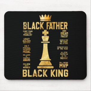 Juneteenth Black King Most Powerful Chess African Mouse Mat