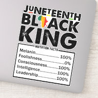 Juneteenth Black King Nutritional Facts Melanin 
