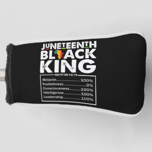 Juneteenth Black King Nutritional Facts Melanin Golf Head Cover
