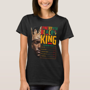 Juneteenth Black King Pride African Nutritional Fa T-Shirt