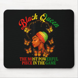 Juneteenth Black Queen Chess Powerful Piece In The Mouse Mat