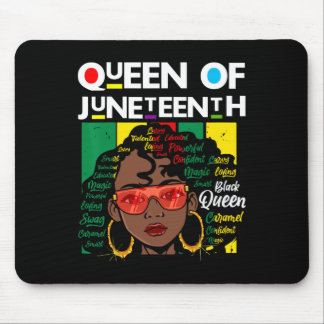 Juneteenth Black Queen Melanin Girl Magic Sista Wo Mouse Mat