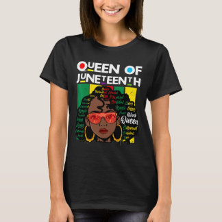 Juneteenth Black Queen Melanin Girl Magic Sista Wo T-Shirt