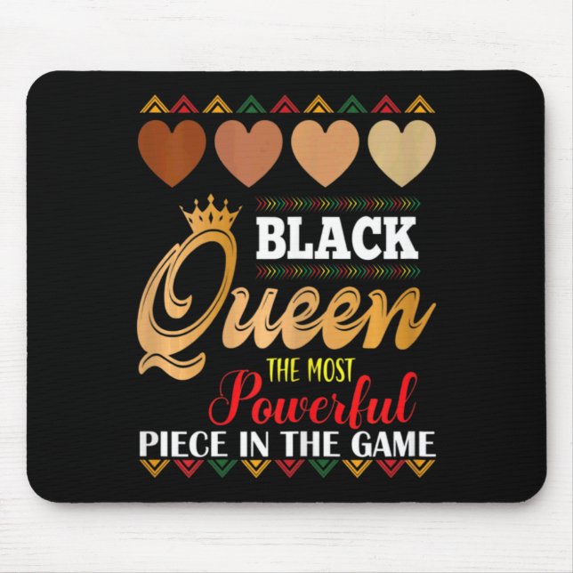 juneteenth black queen most powerful chess african mouse mat (Front)