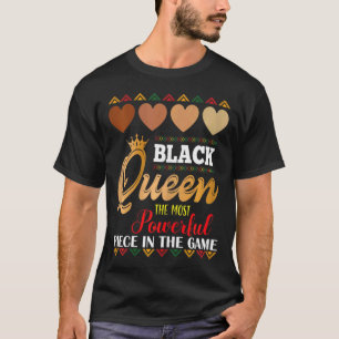 juneteenth black queen most powerful chess african T-Shirt