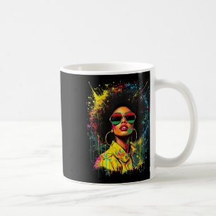 Juneteenth Black Woman Afro Melanin African Americ Coffee Mug