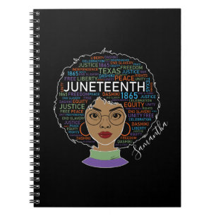 Juneteenth Black Woman Black Rights Notebook
