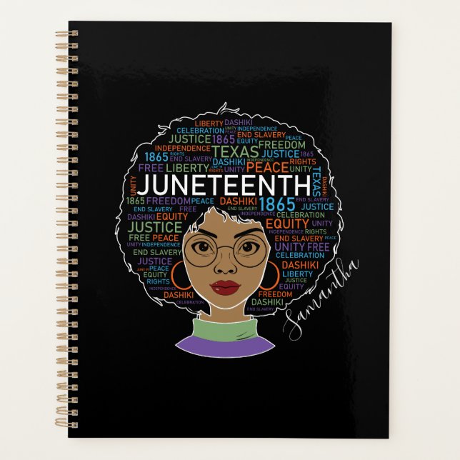 Juneteenth | Black Woman | Black Rights Planner (Front)