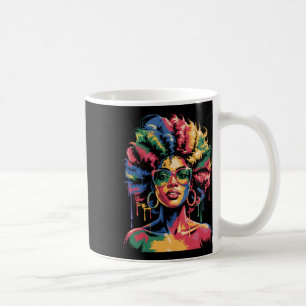 Juneteenth Black Woman Queen Afro African Melanin  Coffee Mug