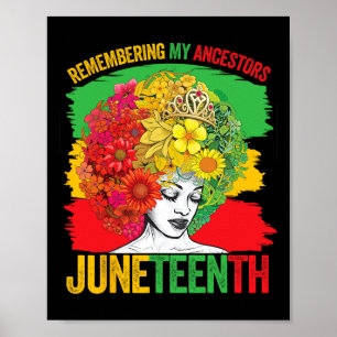 Juneteenth Black Women African American Ancestors Poster