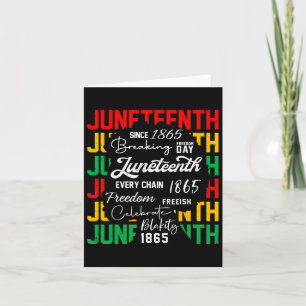 Juneteenth Black Women Black History Month African Card
