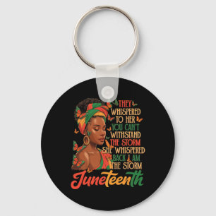 Juneteenth Black Women Empowerment Black History M Key Ring