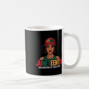 Juneteenth Black Women Melanin Queen Since 1865 Fr Coffee Mug