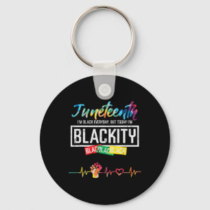 Juneteenth Blackity Black History African Women Gi Key Ring