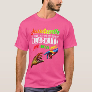 Juneteenth Blackity Heartbeat Black History Africa T-Shirt