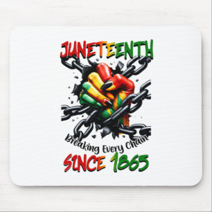 Juneteenth Breaking Every Chain Since 1865 Mouse Mat