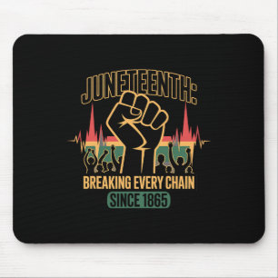 Juneteenth Breaking Every Chain Since 1865 Vintage Mouse Mat