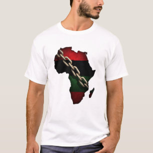 Juneteenth  broken chain forming the shape of Afri T-Shirt