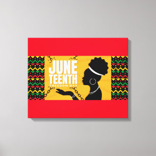 Juneteenth Canvas Wall Art