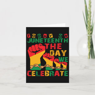Juneteenth Celebrate 1865 Freedom For African Amer Card