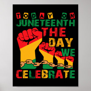 Juneteenth Celebrate 1865 Freedom For African Amer Poster