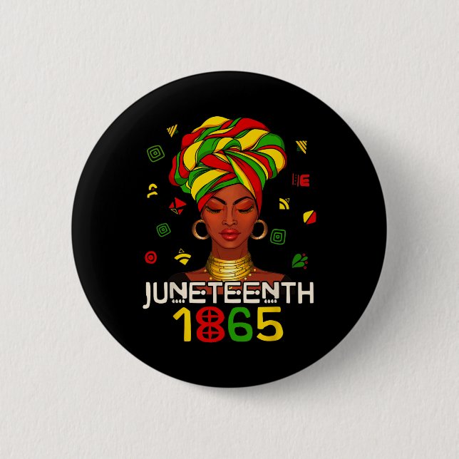 Juneteenth Celebrate African American Freedom Day  6 Cm Round Badge (Front)
