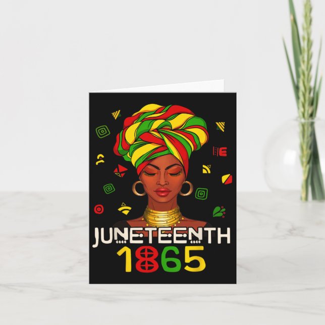 Juneteenth Celebrate African American Freedom Day  Card (Front)