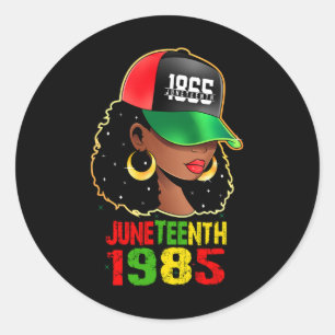 Juneteenth Celebrate African American Freedom Day  Classic Round Sticker