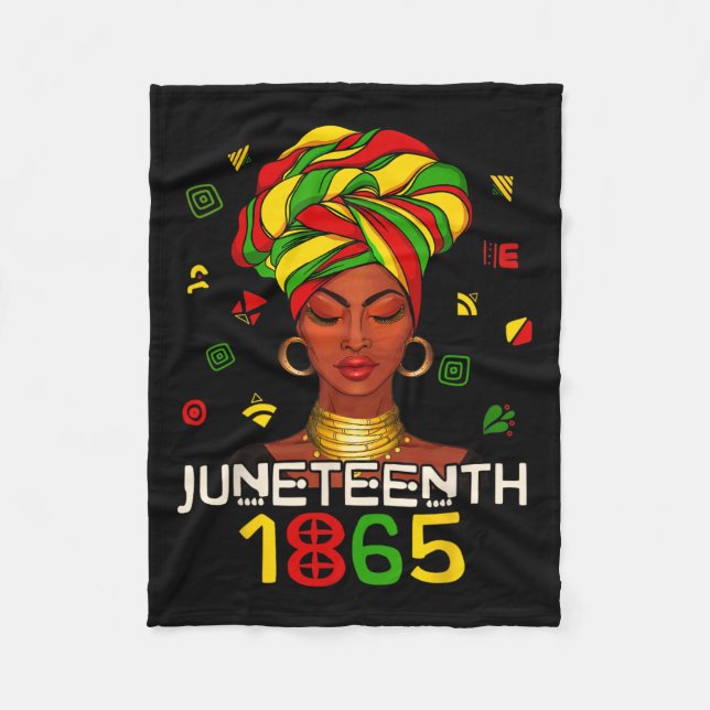 Juneteenth Celebrate African American Freedom Day  Fleece Blanket (Front)