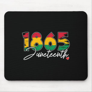 Juneteenth Celebrate Black Freedom 1865 Heart Hist Mouse Mat