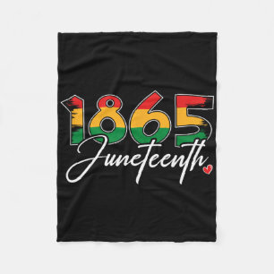 Juneteenth Celebrate Black Freedom 1865 Juneteenth Fleece Blanket