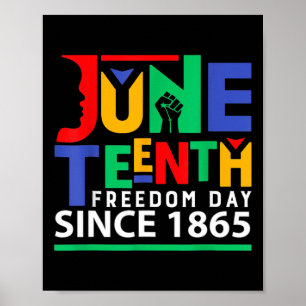 Juneteenth Celebrate Black Freedom Funny Women Men Poster