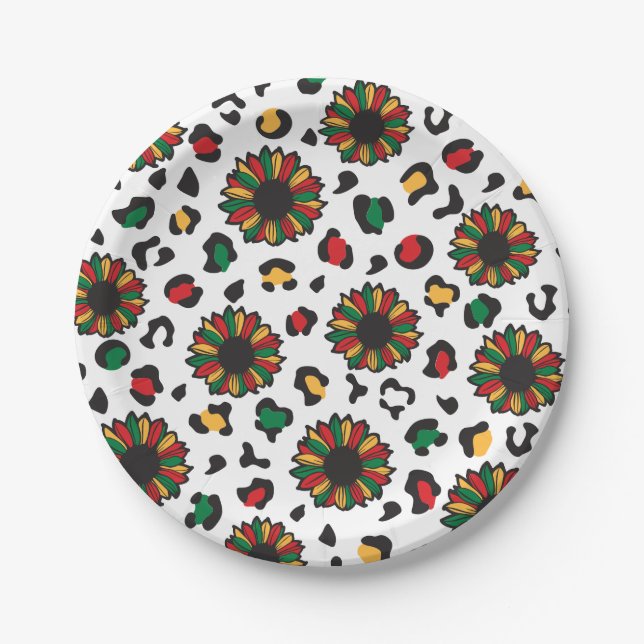 Juneteenth celebrate black history melanin family. paper plate (Front)