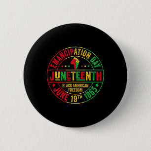 Juneteenth Celebrate Freedom 1865 African American 6 Cm Round Badge