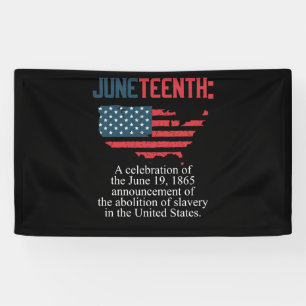 Juneteenth Celebrates Black African American Banner