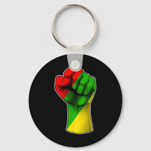 Juneteenth Celebrates Black African American Freed Key Ring