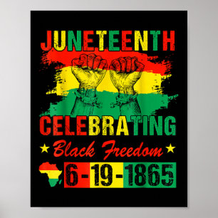 Juneteenth Celebrating Black Freedom 1865 African Poster